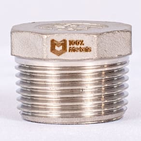 BUJÃO INOX 304 150LBS ROSCA (BSP) IMP. - 1/2 (21.30mm)