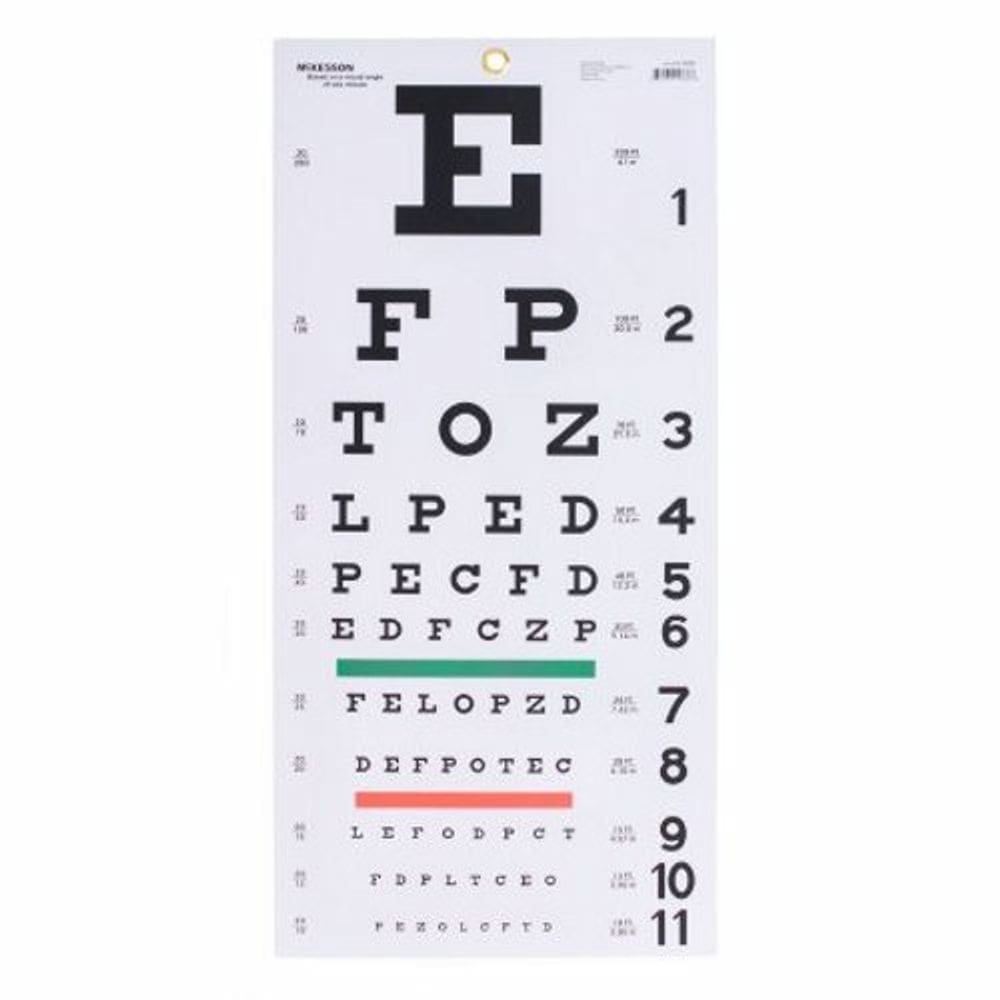 Eye Chart 5 bolsas da McKesson (pacote com 2)
