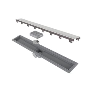 Ralo Linear Inox 70 cm sem sifão Smart