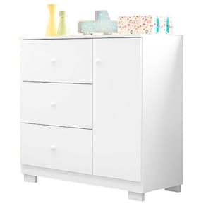 Cômoda Infantil Duda Branco Brilho – Phoenix Baby