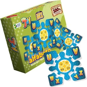 Brinquedo Educativo Alfabeto Maiúsculo E Minúsculo 30 Peças