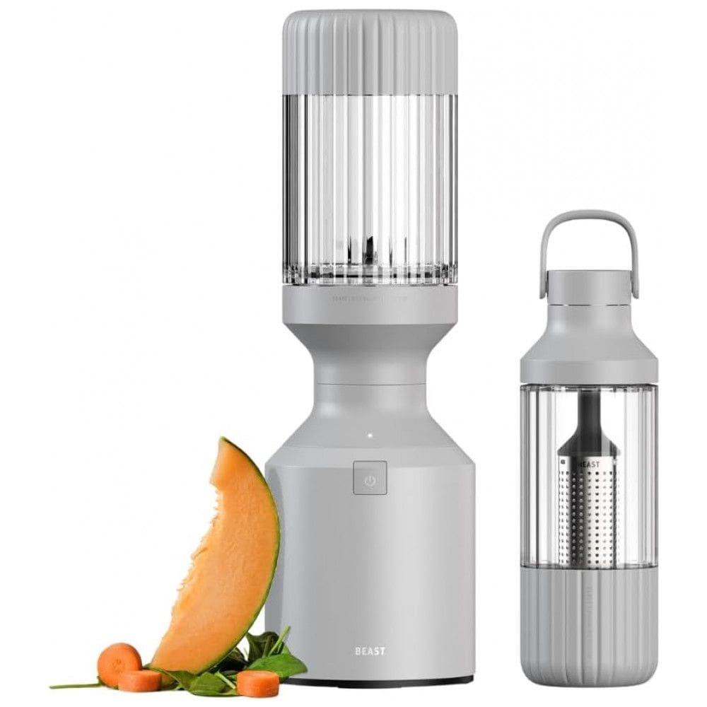 Liquidificador Pessoal Portátil 1L para Vitaminas com Infusão de Água, 1000W, Beast, Cinza