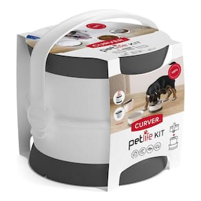 Kit Pet Viagem Petlife 3 Potes 19x18x18cm - Curver