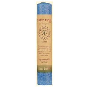 Vela, pilar de chakra (energia positiva) azul da Aloha Bay (pacote com 4)