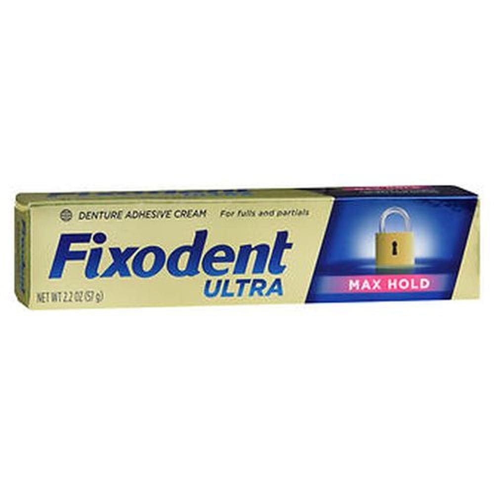 Adesivo Fixodent Ultra Denture 2.2 Oz da Fixodent (pacote com 4)