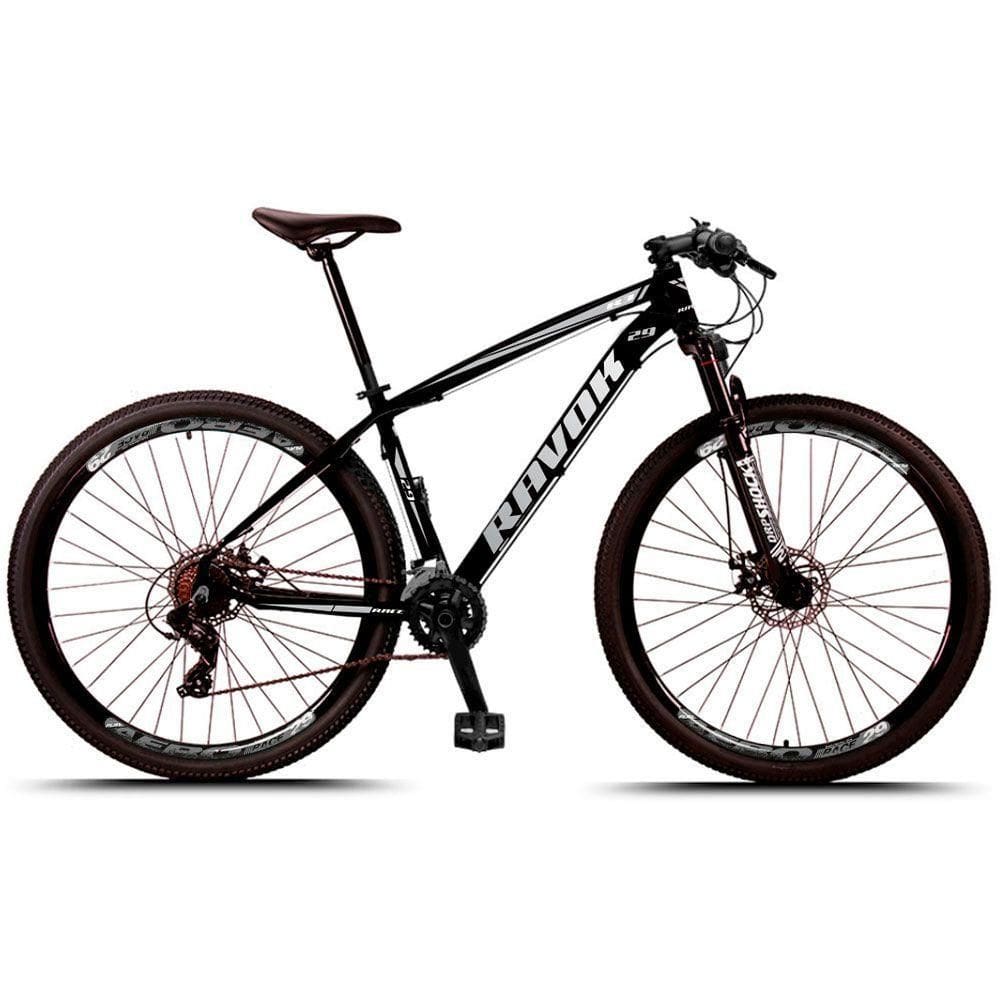 Bicicleta Bike Aro 29 Alumínio 24 Velocidades Shimano Suspensão Freio A Disco cinza 15"