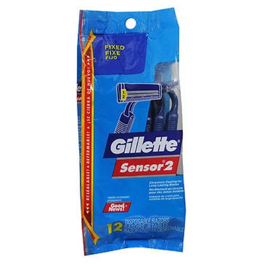 Lâminas de barbear descartáveis Gillette Good News 12 cada da Gillette (pacote com 2)