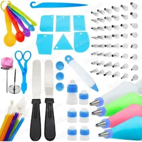 Kit Confeiteiro (bicos Espátulas Xicara Tesoura Esteca) 78pç