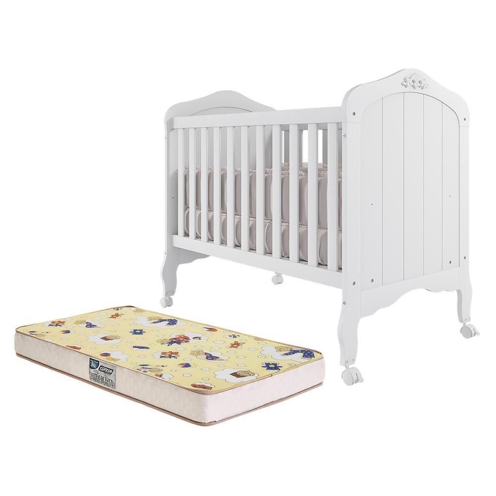 Berço Mini Cama Harmonia com Colchão Supreme - Permóbili Baby