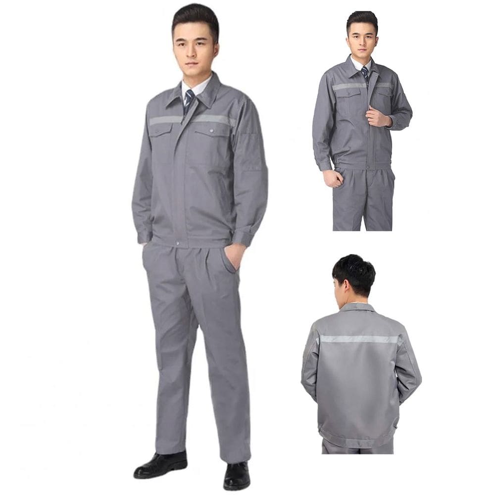 Conjunto Uniforme EPI Segurança Profissional Faixa Refletiva Construçao Civil Mecanico Trabalho