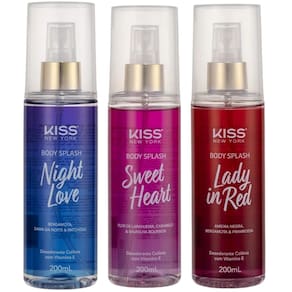 3UN Body Splash Night Love Sweet Heart Lady In Red Kiss