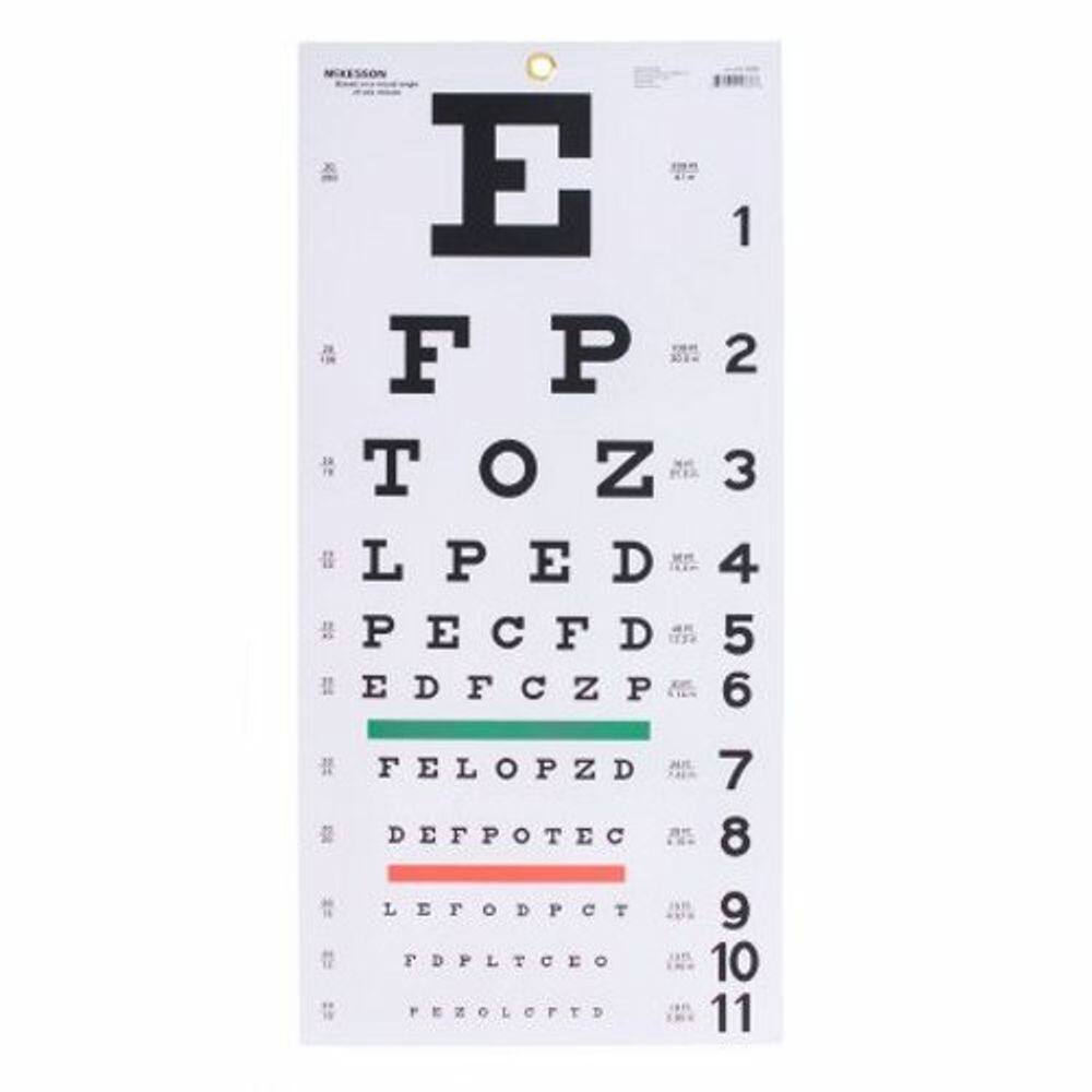 Eye Chart 5 bolsas da McKesson (pacote com 4)