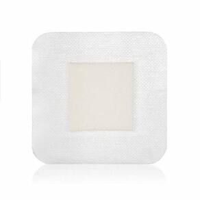 Adesivo quadrado de espuma com borda de espuma de 10 x 4 polegadas com borda estéril 10 unidades da DermaRite (pacote com 4)