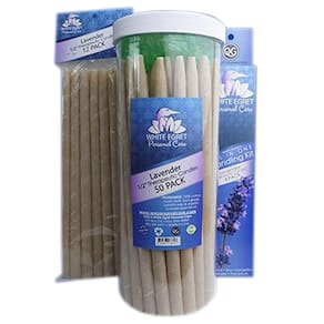 Velas auriculares de aromaterapia Lavanda 4 Ct da White Egret (pacote com 4)