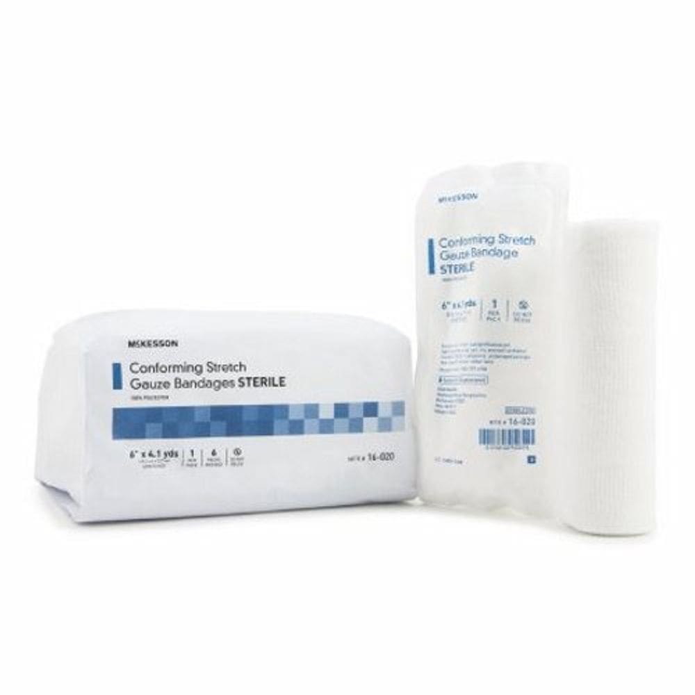 Curativo conformante McKesson Poliéster 6 Polegada X 4-1/10 Jarda Forma Estéril De 48 por McKesson