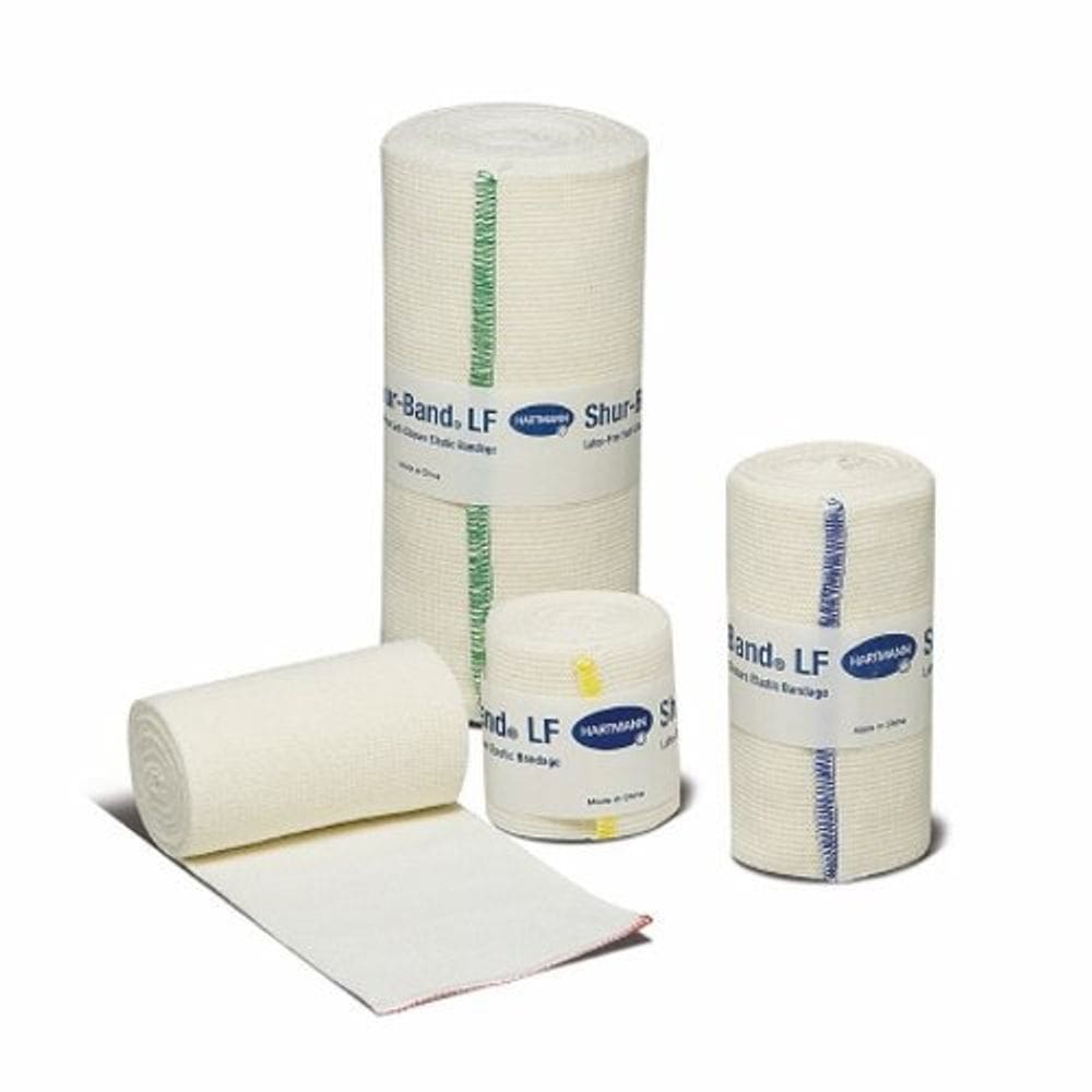 Bandagem elástica Shur-Band LF 6 polegadas x 10 jardas Compressão padrão único fecho de gancho e laço Nat Beige 6 unidades da Hartmann Usa Inc (pacote