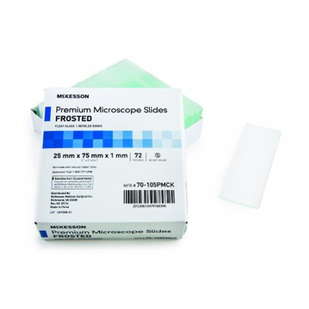 Microscópio Slide 25 X 75 X 1 mm, 72 Contagem por McKesson