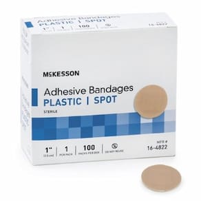 Adesivo spot curativo 1 polegada, bronzeado, caso de 2400 por McKesson