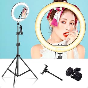 Iluminador 12 Pol Ring Light Super Potencia 3 Tonalidades