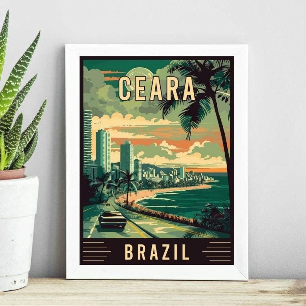 Quadro Decorativo Ceará - Brasil 24X18Cm