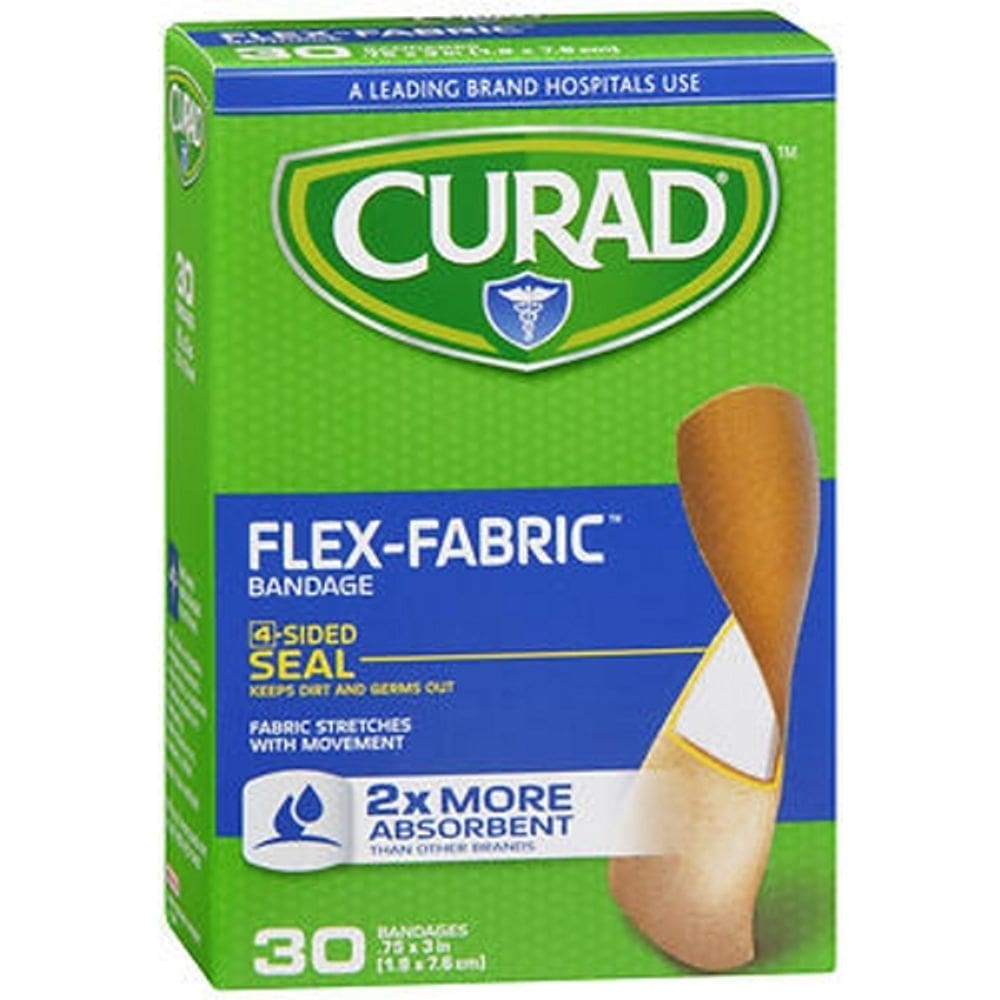 Bandagens Curad Flex-Fabric 30 cada por Curad (pacote com 2)
