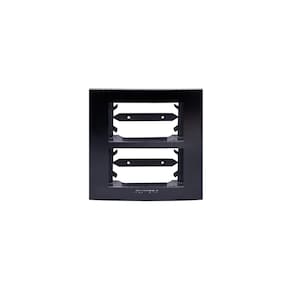 Placa 2 Módulos com Suporte Para Móveis Inova Pro Class Alumbra Black Piano