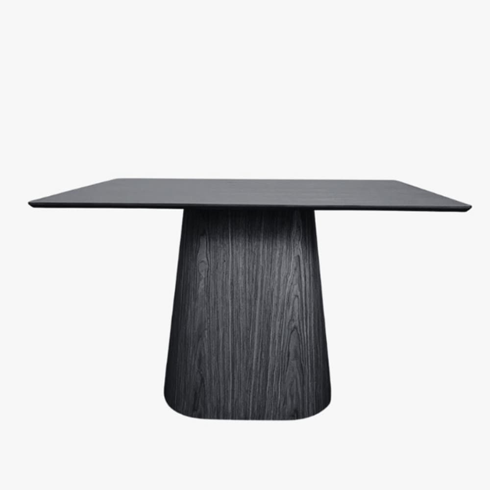 Mesa de Jantar Cone Retangular 160x90 cm Tampo Ébano Base Ébano