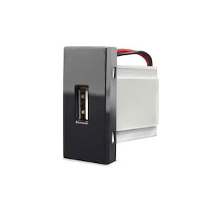 Tomada USB 2A Preto Black Piano Inova Pro Class - Alumbra