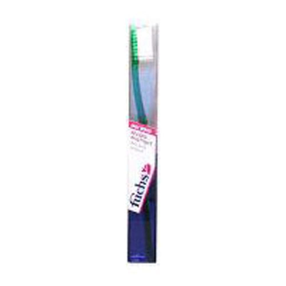 Escova de dentes de nylon Record Multi-Tuft média 1 CADA da Fuchs Escovas de dentes para crianças/adultos (pacote com 4)