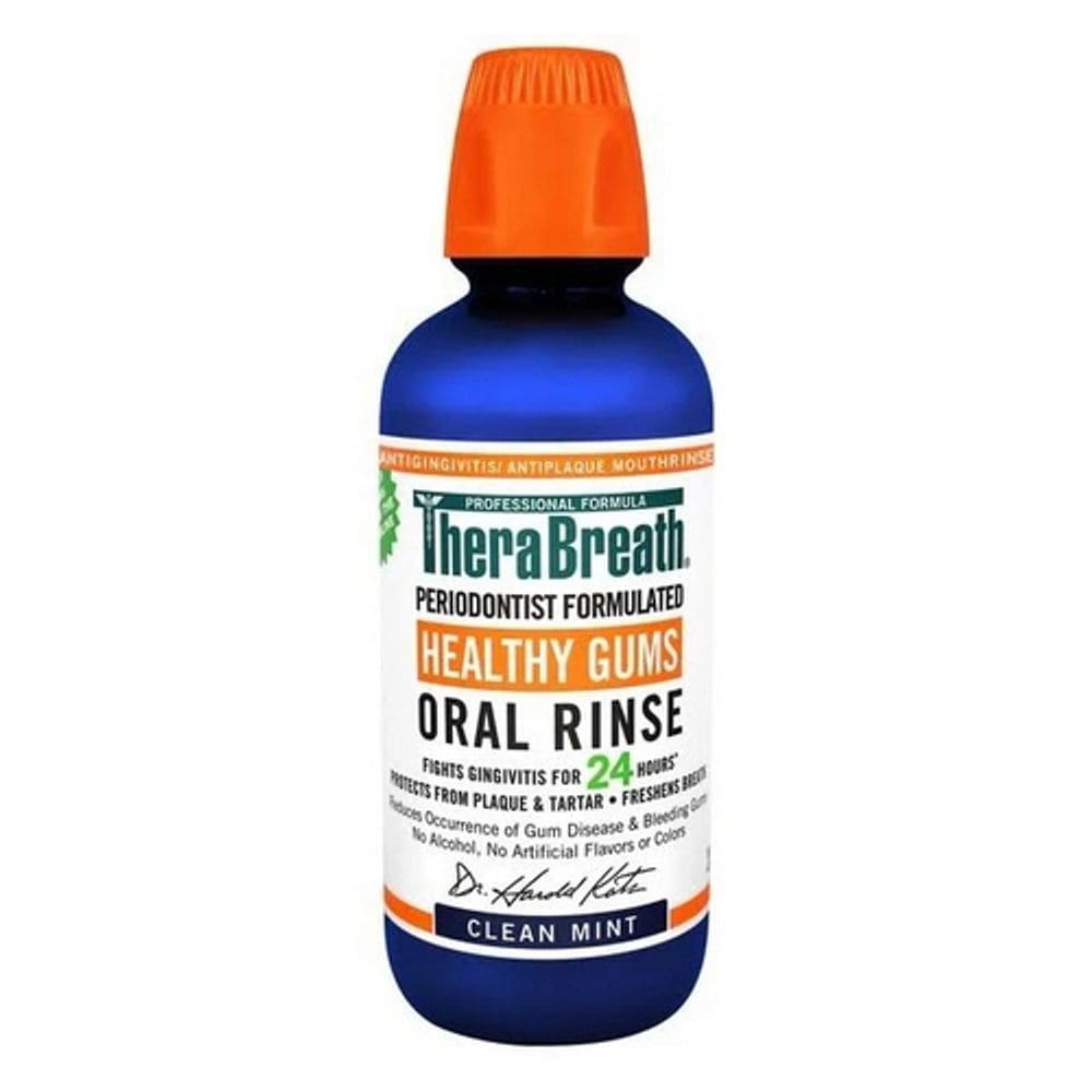 TheraBreath Healthy Gums Oral Rinse Clean Mint 16 Oz da Therabreath (pacote com 4)