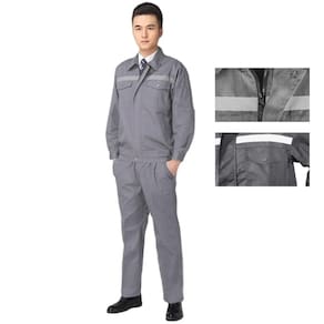 Conjunto Uniforme EPI Segurança Faixa Refletiva Trabalho Mecanico Eletricista Obra Construçao