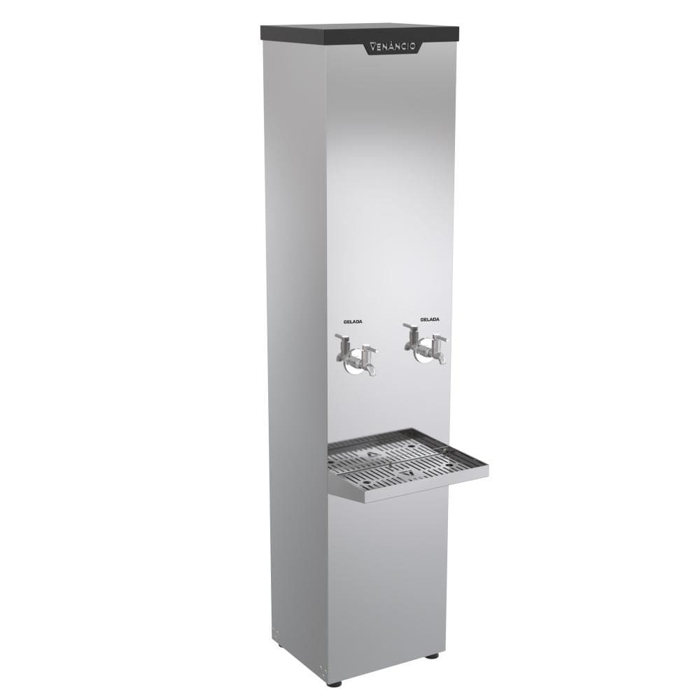 Bebedouro Industrial 50 Litros Venâncio Inox 2 Torneiras Geladas 127V BI50L-50685