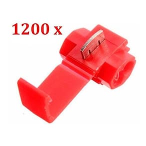 1200Un Conector Derivação Emenda Fios Vermelho 0,5 A 1,5Mm