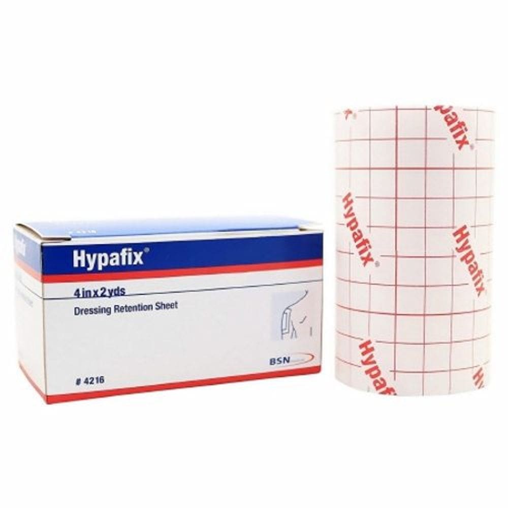 Fita de retenção de curativo Hypafix Skin Friendly Nonwoven 4 Inch X 2 Yard White NonSterile 1 Contagem por Bsn-Jobst