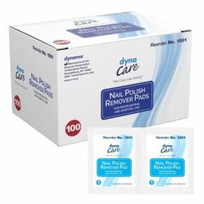Almofada removedora de esmalte DynaCare 1,97 x 2,48 polegadas 100 unidades da Dynarex (pacote com 2)