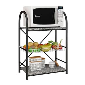 Balcão Fruteira para Cozinha Iris Preto - Pallazio