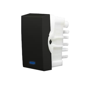 Módulo Interruptor Simples Com Luz Inova Pro Class Alumbra Preto Ébano