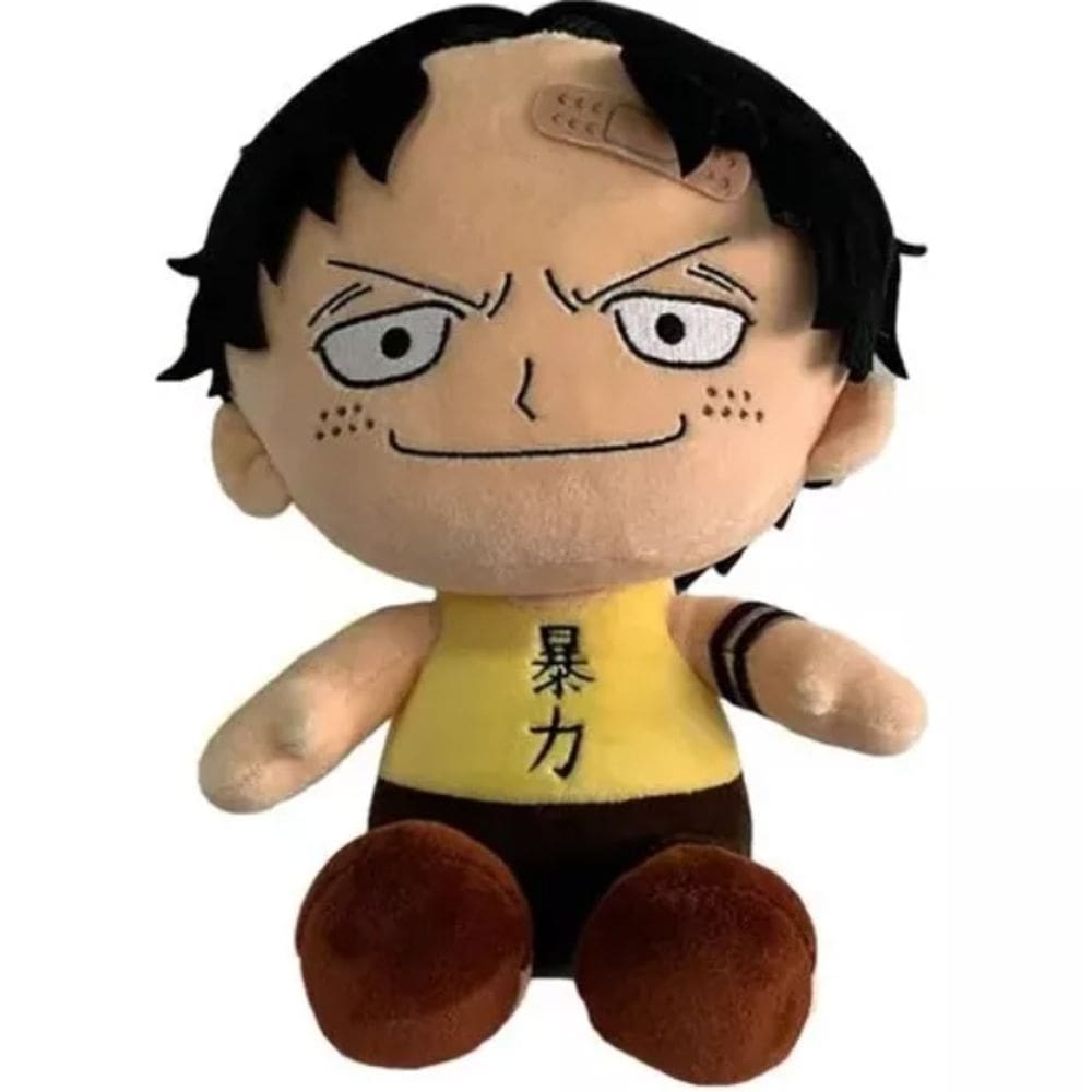 Pelucia One Piece Portgas D Ace Boneco 25Cm
