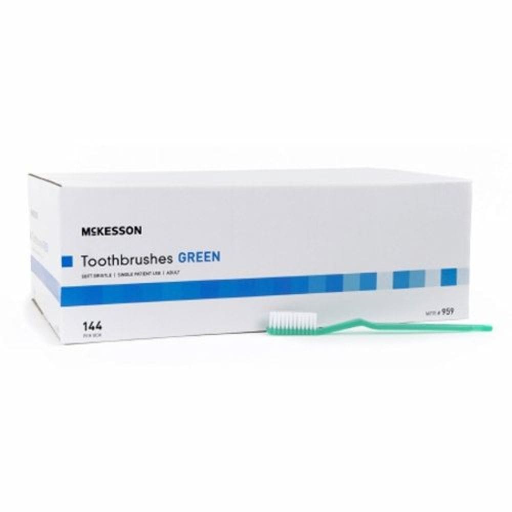Escova de dentes McKesson Green Adulto Soft 144 Conde por McKesson