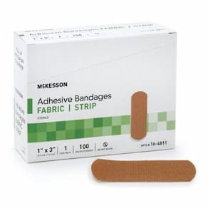 Fita adesiva de 1 x 3 polegadas, bronzeado da McKesson (pacote com 2)