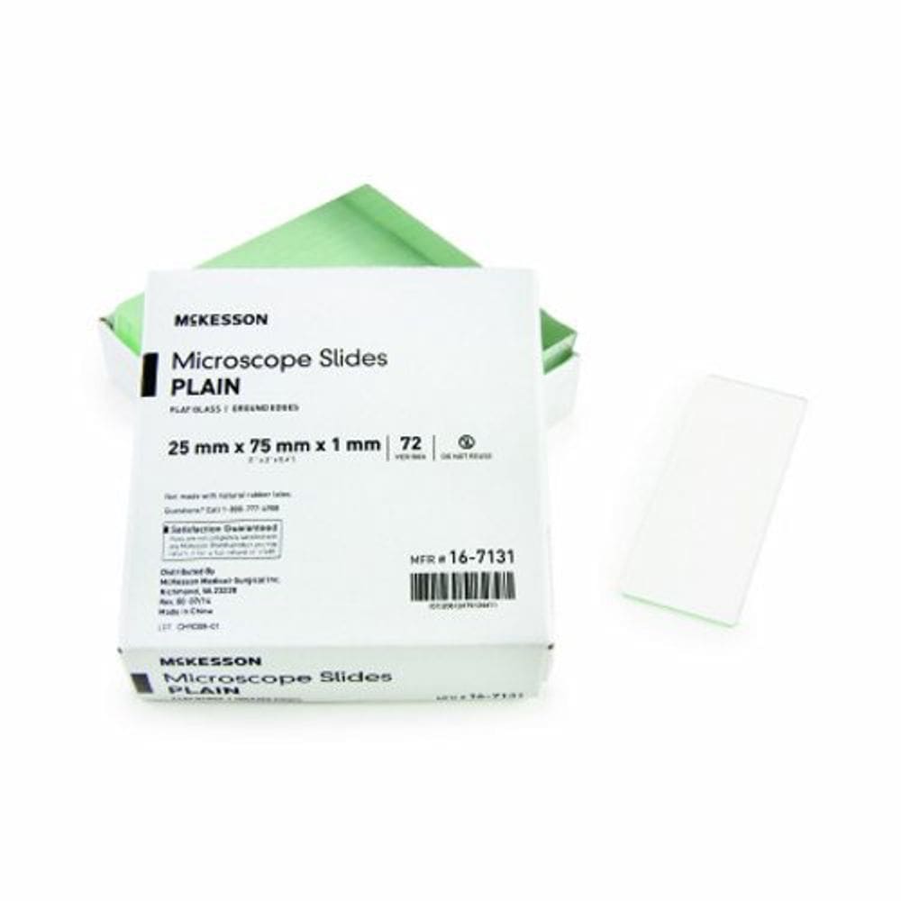 Microscópio Slide McKesson 1 X 3 Polegada X 1 mm Plain 72 Conde por McKesson