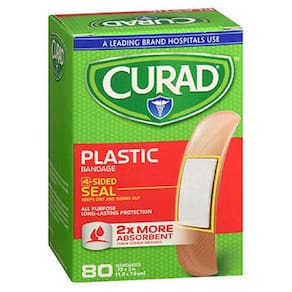 Bandagens de plástico Curad 80 cada da Medline (pacote com 2)