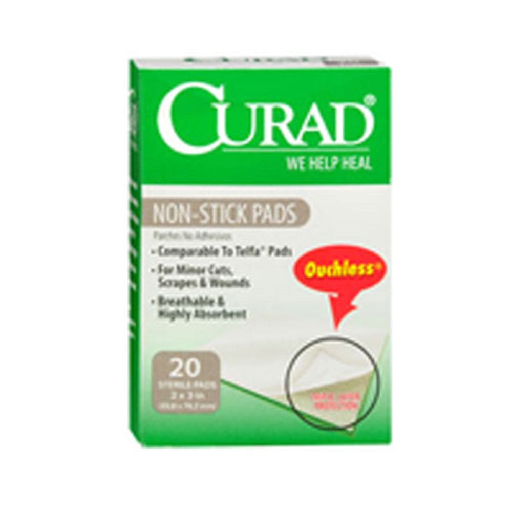 Almofadas antiaderentes Curad 20 cada da Medline (pacote com 2)