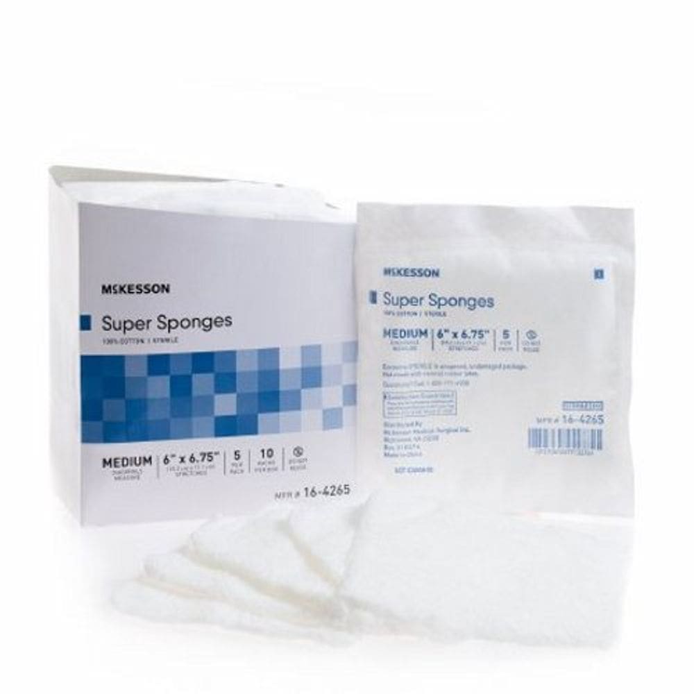 Curativo de fluff 6 x 6 3/4 Polegadas, 50 Contagem por McKesson