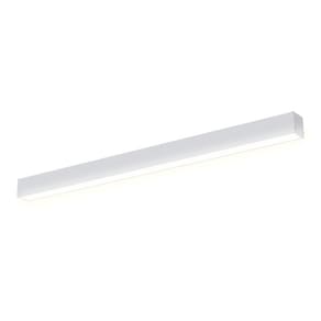 Luminária Sobrepor Taschibra Vetor Led Linear 20W Bivolt Branca 2700K Luz Quente