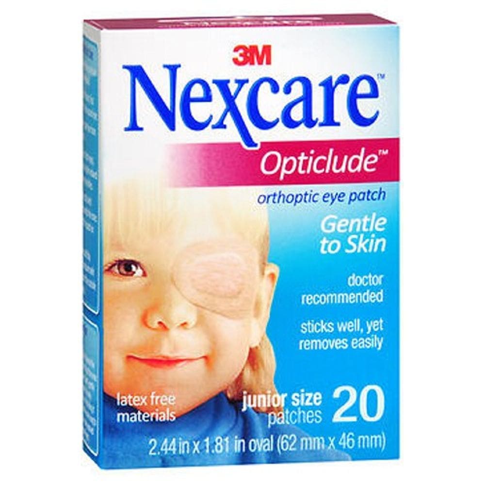 Adesivos oculares ortopédicos Nexcare Opticlude Junior 20 unidades da Nexcare (pacote com 2)