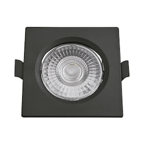 Spot de Led Embutir Alltop Par20 Quadrado 7W Preto Bivolt Taschibra 6500K Luz Fria