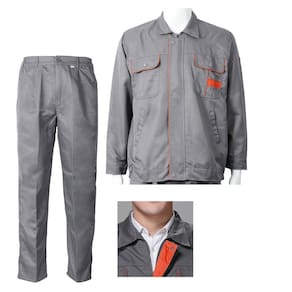 Conjunto Uniforme EPI Listra Refletiva Segurança Profissional Obra Construtora Mecanico