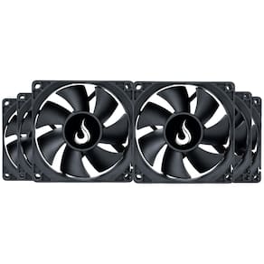 Kit 6 Cooler Fan Rise Mode Black 80mm 12v Preto - RM-BK-02-FB