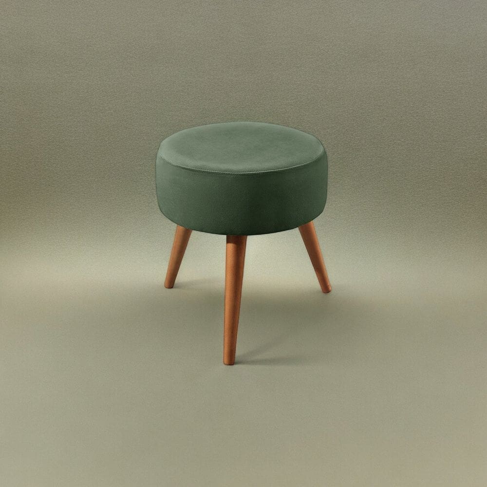 Puff Banqueta em Madeira Maciça Lippe Verde